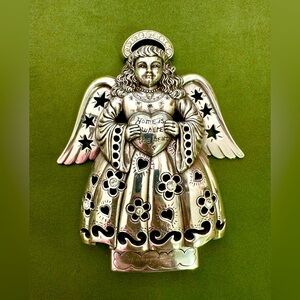 BRIGHTON Angel, silver plated with Swarovski crystals nightlight plate